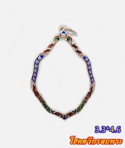 กรอบพระทรงลูกท้อ รุ่นรวยคูณทอง หพ.ทอง 2.5-3.3*4.6 ซม.