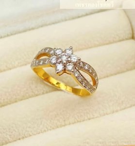 แหวนเพชรแท้ 0.7กะรัต ทอง3.3กรัม ไซส์52